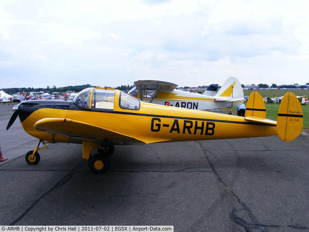 G-ARHB, 1960 Forney F-1A Aircoupe C/N 5733, at the Air Britain flyin