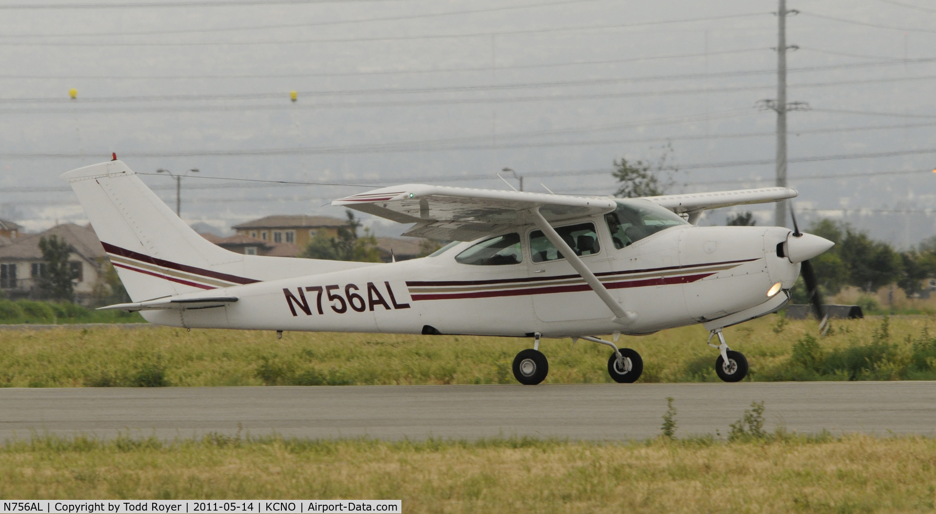 N756AL, 1979 Cessna TR182 Turbo Skylane RG C/N R18201023, Landing at Chino