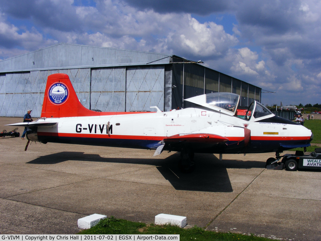 G-VIVM, 1964 BAC 84 Jet Provost T.5P C/N PAC/W/23907, North Weald resident