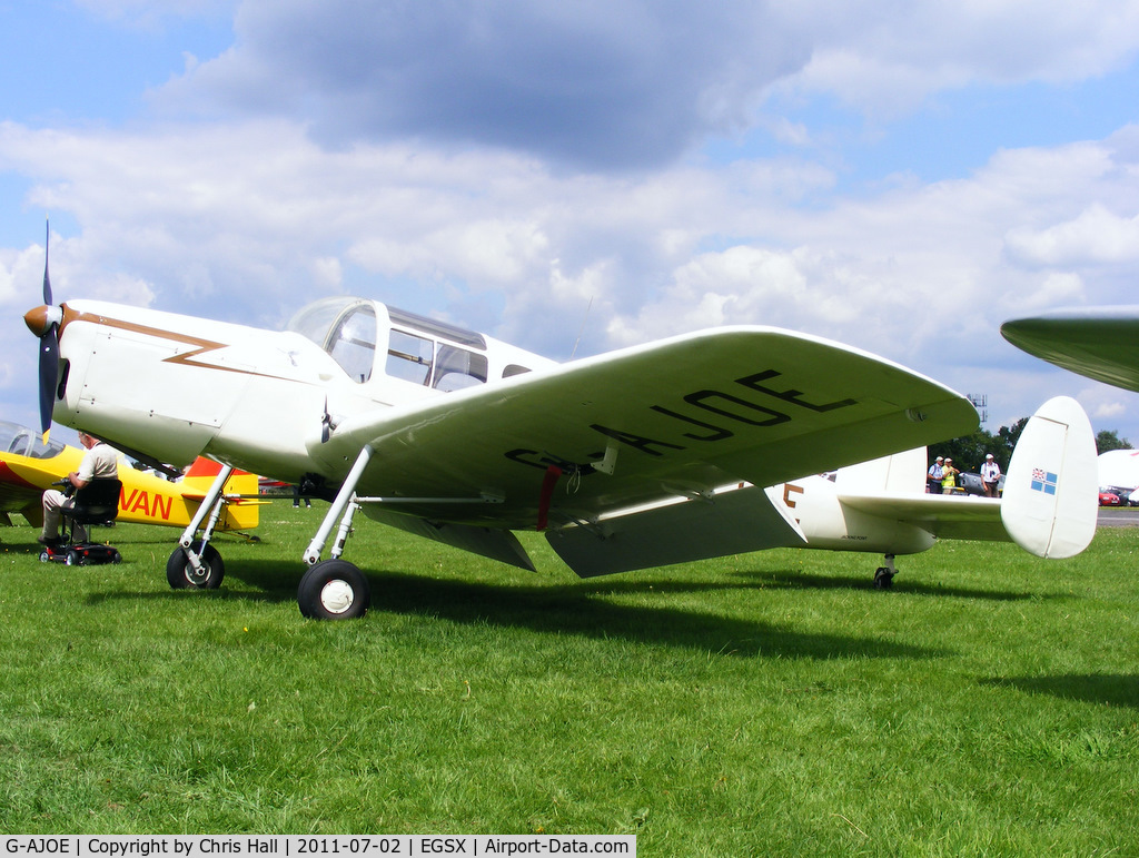 G-AJOE, 1947 Miles M.38 Messenger 2A C/N 6367, at the Air Britain flyin