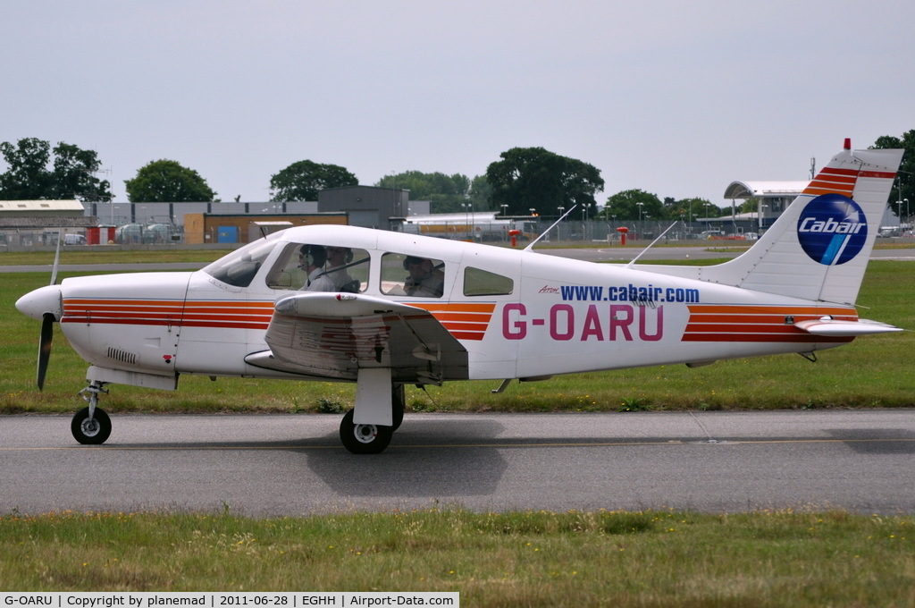 G-OARU, 1989 Piper PA-28R-201 Cherokee Arrow III C/N 2837026, Taken from the Flying Club
