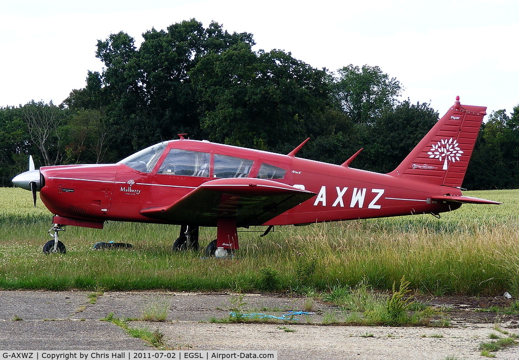 G-AXWZ, 1969 Piper PA-28R-200 Cherokee Arrow C/N 28R-35605, Privately owned