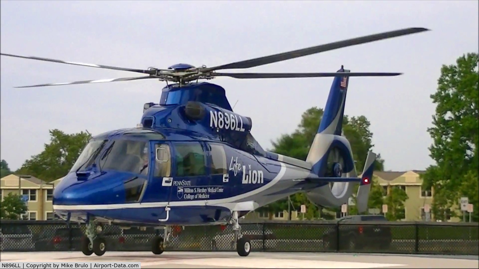 N896LL, 1988 Eurocopter AS-365N-3 Dauphin 2 C/N 6294, Hershey Medical Center's Life Lion 3 (Based in Carlisle)