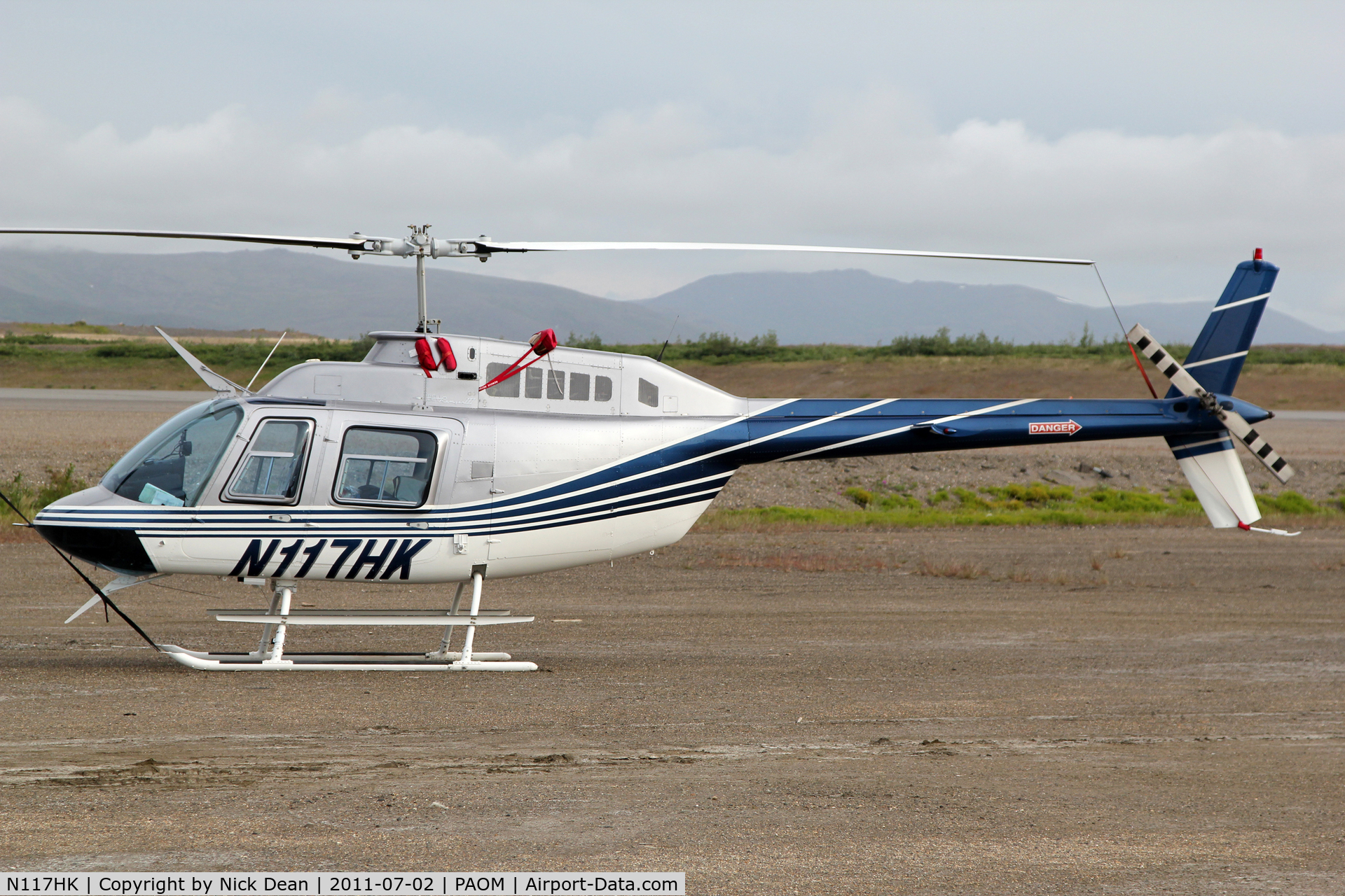 N117HK, 1997 Bell 206B JetRanger III C/N 4462, PAOM/OME