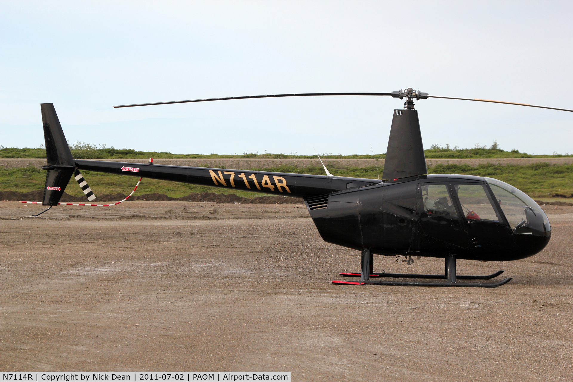 N7114R, 1999 Robinson R44 C/N 0623, PAOM/OME