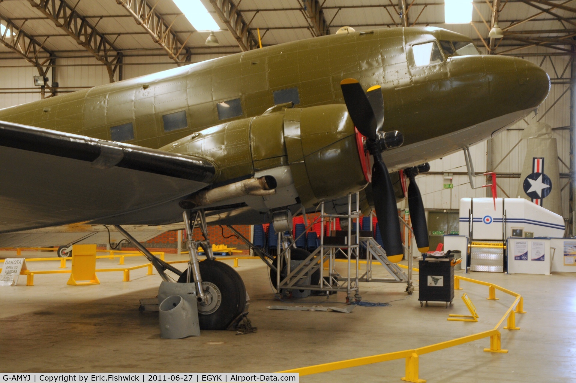 G-AMYJ, 1944 Douglas DC-3C-R-1830-90C (C-47B) C/N 15968/32716, G-AMYJ at Yorkshire Air Museum