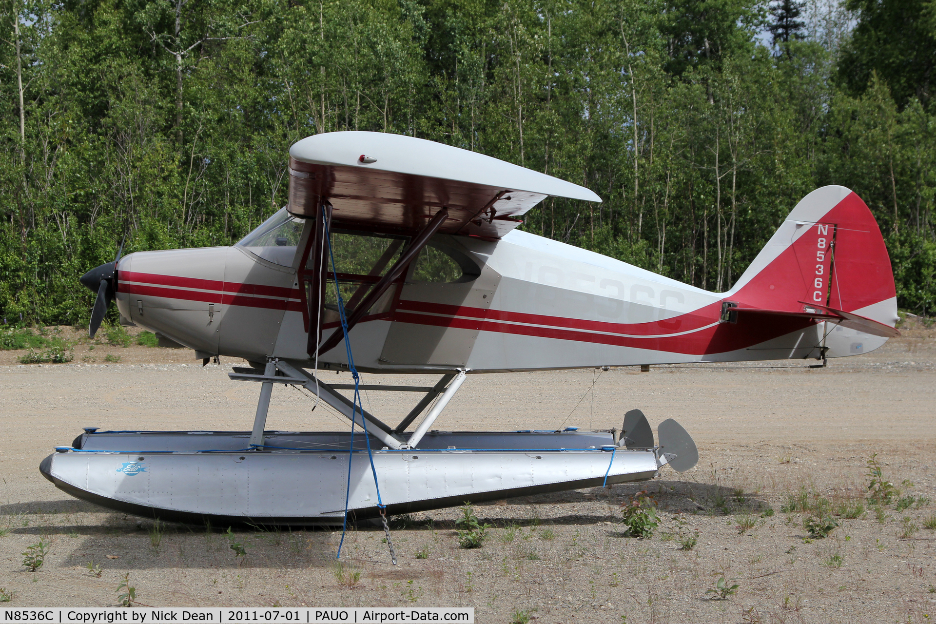 N8536C, 1953 Piper PA-22-135 Tri-Pacer C/N 22-1247, PAUO/UUO