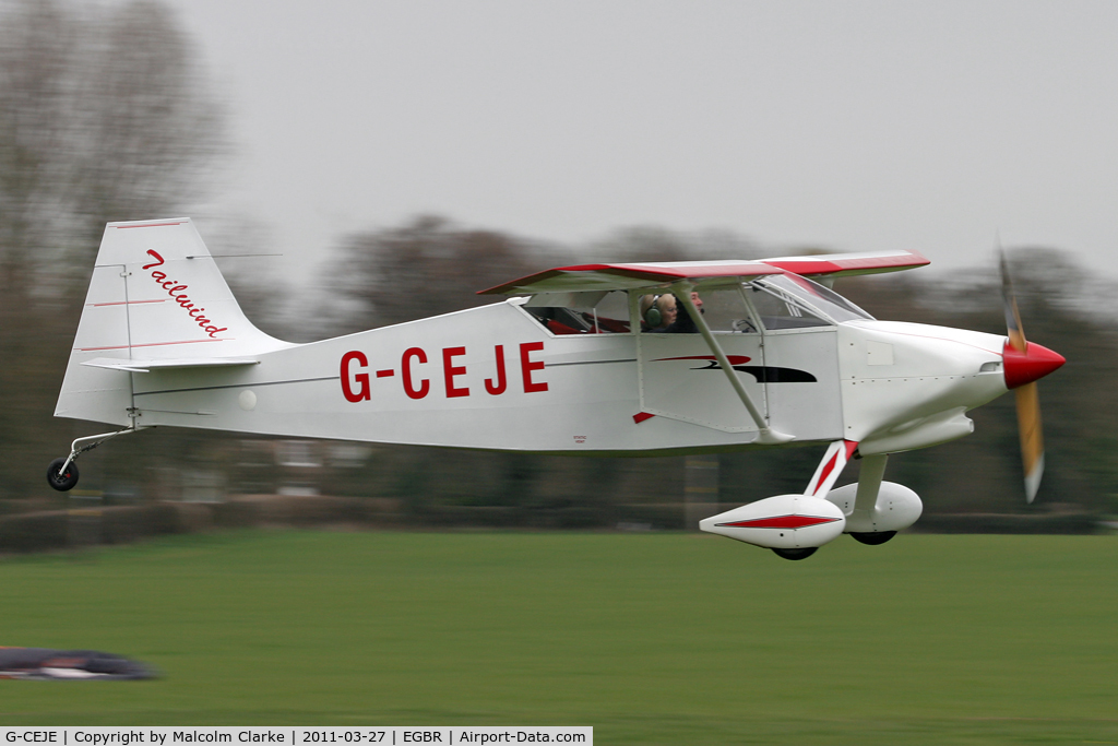 G-CEJE, 2007 Wittman W-10 Tailwind C/N PFA 031-14003, Wittman W-10Tailwind at Breighton Airfield in March 2011.