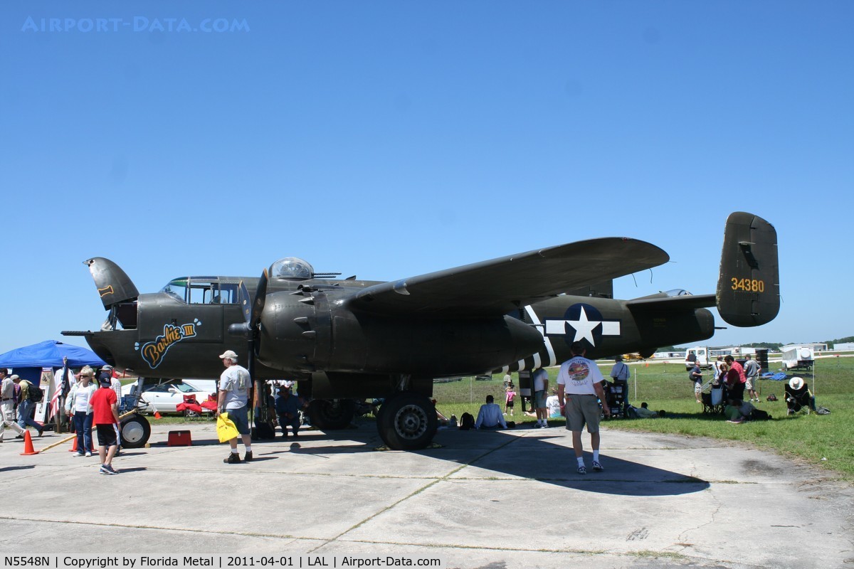 N5548N, 1943 North American B-25H Mitchell C/N 98-21107, Barbie II