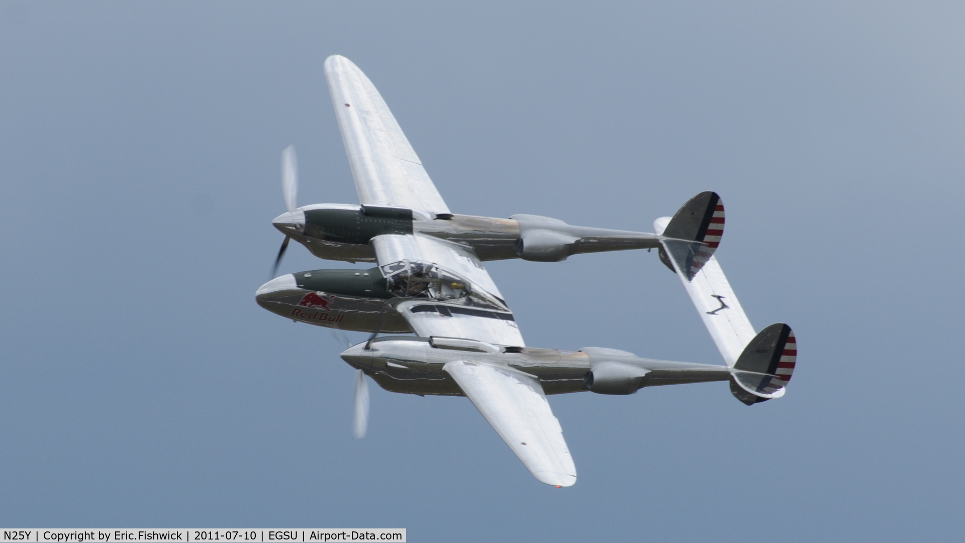 N25Y, 1944 Lockheed P-38L-5LO Lightning C/N AF44-53254, 41. N25Y at another excellent Flying Legends Air Show (July 2011)
