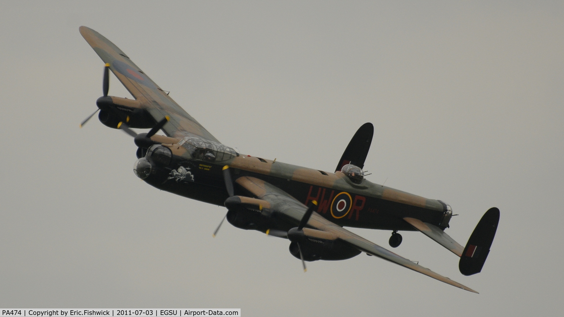 PA474, 1945 Avro 683 Lancaster B1 C/N VACH0052/D2973, PA474 at another excellent Flying Legends Air Show (July 2011)