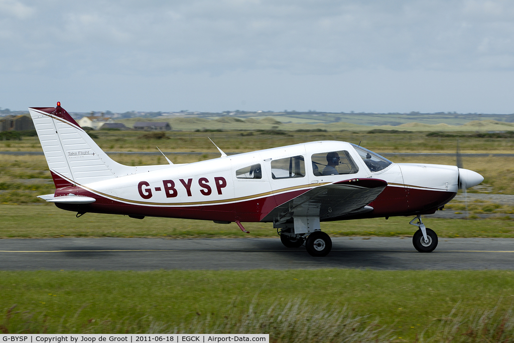 G-BYSP, 1985 Piper PA-28-181 Cherokee Archer II C/N 28-8590047, at Caernarfon-Llandwrog