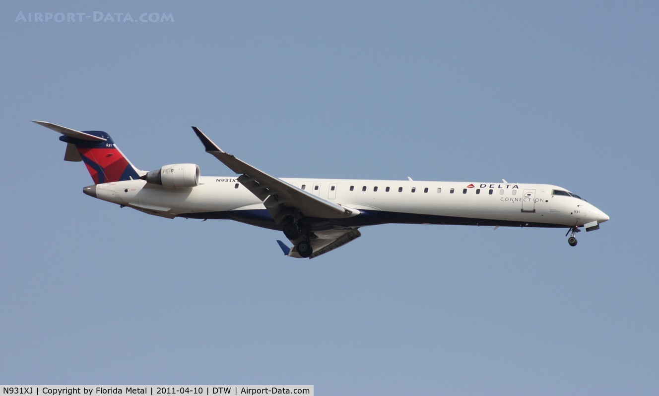 N931XJ, 2008 Bombardier CRJ-900ER (CL-600-2D24) C/N 15193, Mesaba CRJ-900