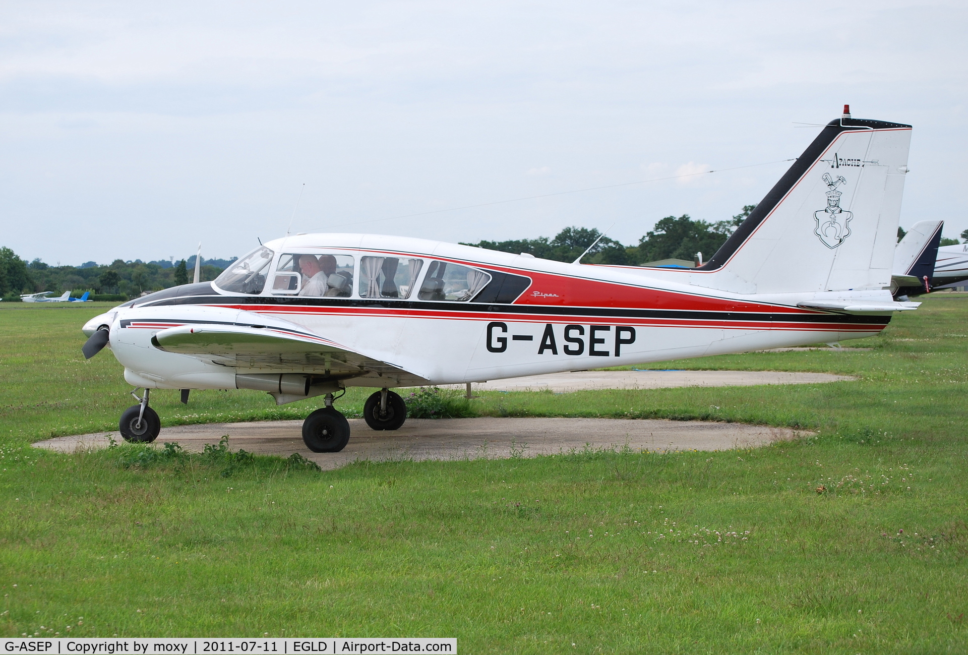 G-ASEP, 1963 Piper PA-23-235 Apache C/N 27-541, Nice 1963 Apache at Denham.