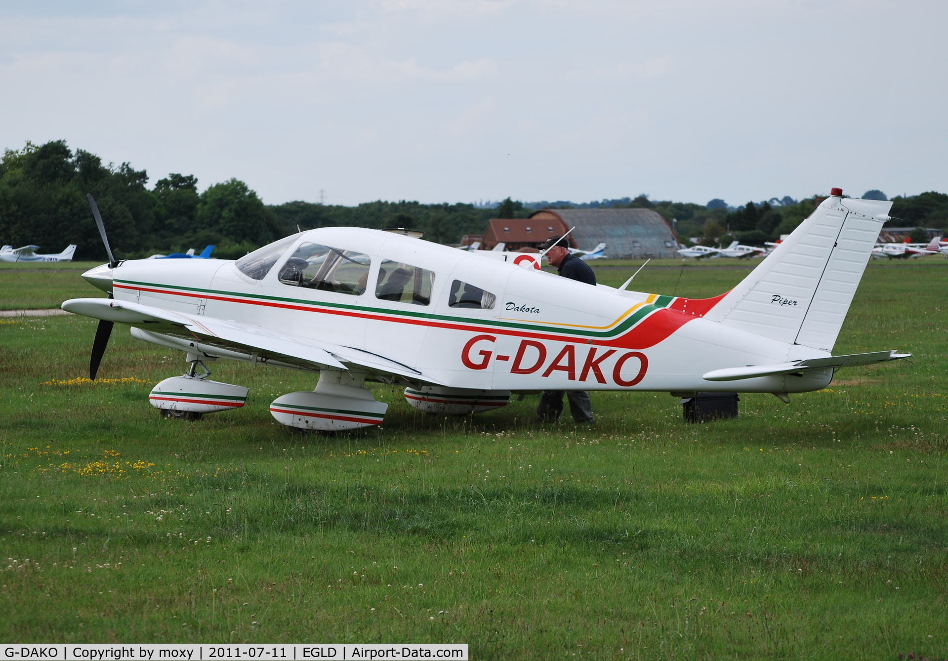 G-DAKO, 1979 Piper PA-28-236 Dakota C/N 28-7911187, Piper Dakota, ex PH-ARW at Denham.