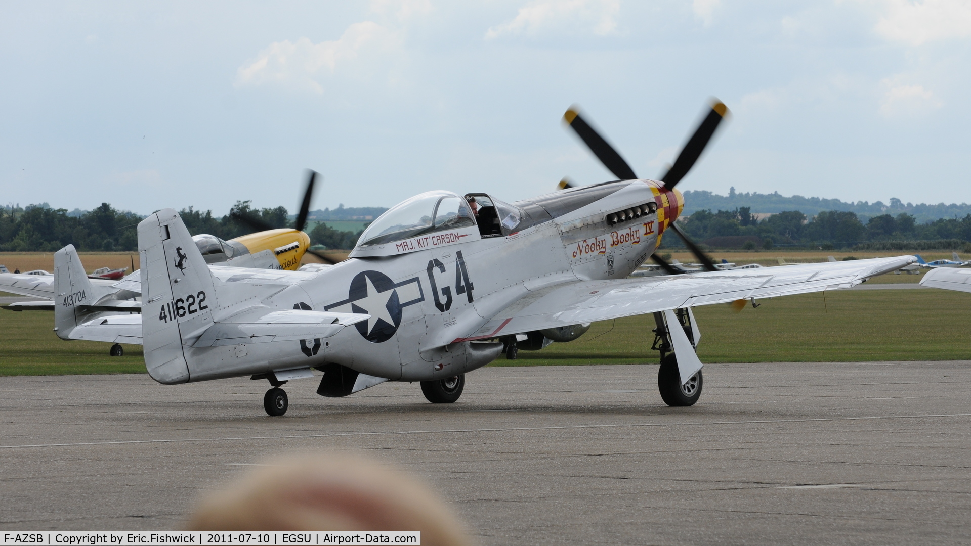 F-AZSB, 1944 North American P-51D Mustang C/N 122-40967, 2. F-AZSB at another excellent Flying Legends Air Show (July 2011)