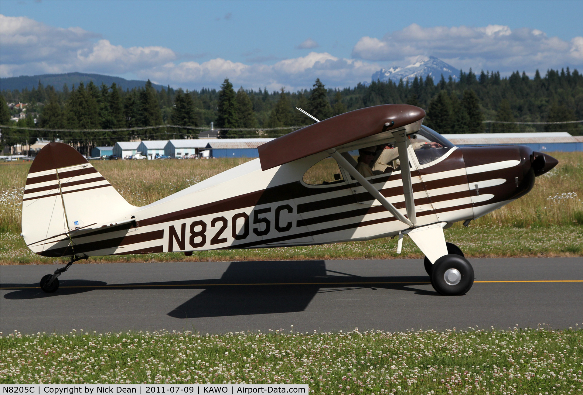 N8205C, 1954 Piper PA-22-135 Tri-Pacer C/N 22-2310, KAWO/AWO