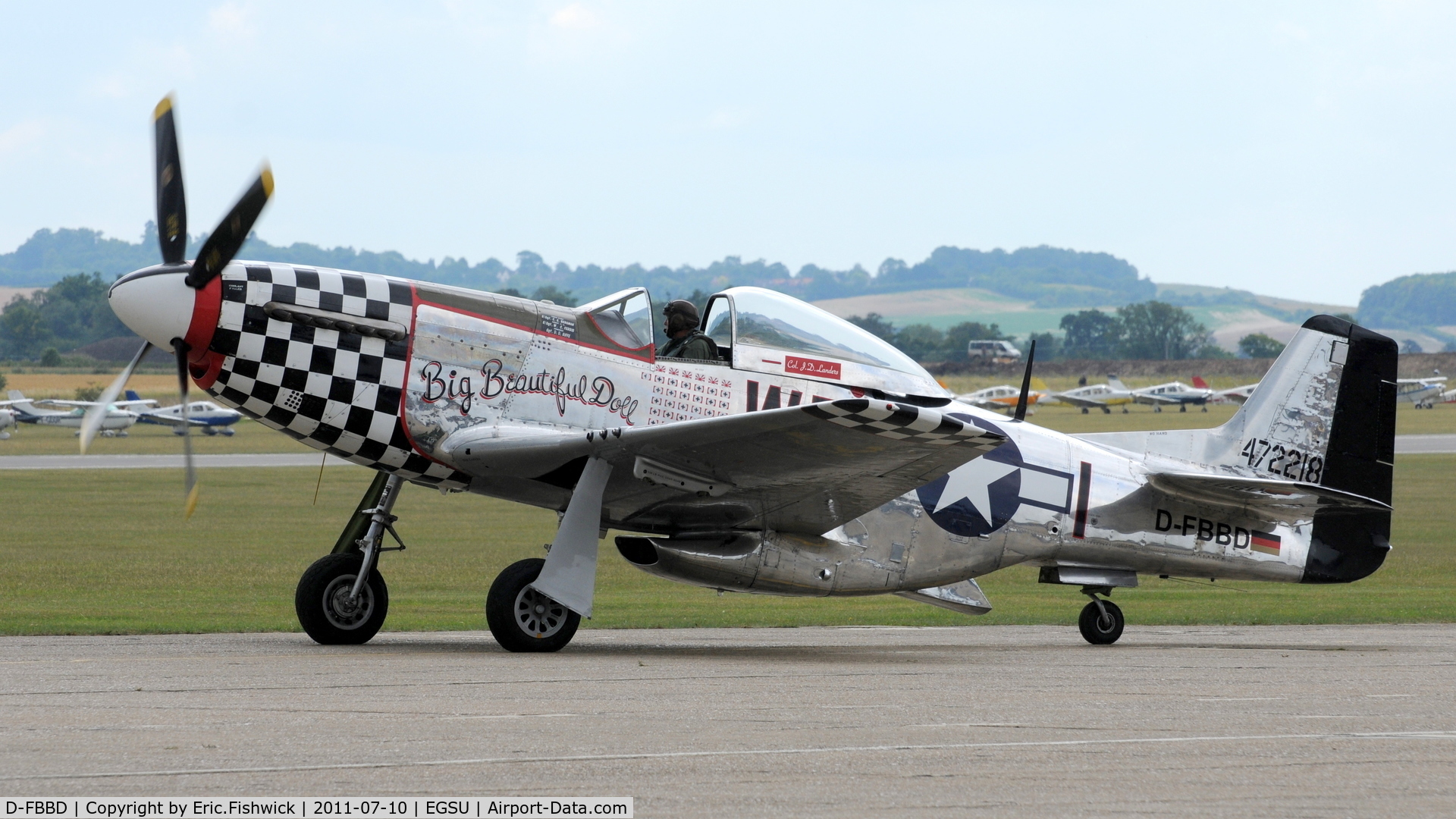 D-FBBD, 1951 Commonwealth CA-18 Mustang 22 (P-51D) C/N CACM-192-1517, 3. D-FBBD at Flying Legends Air Show, July 2011