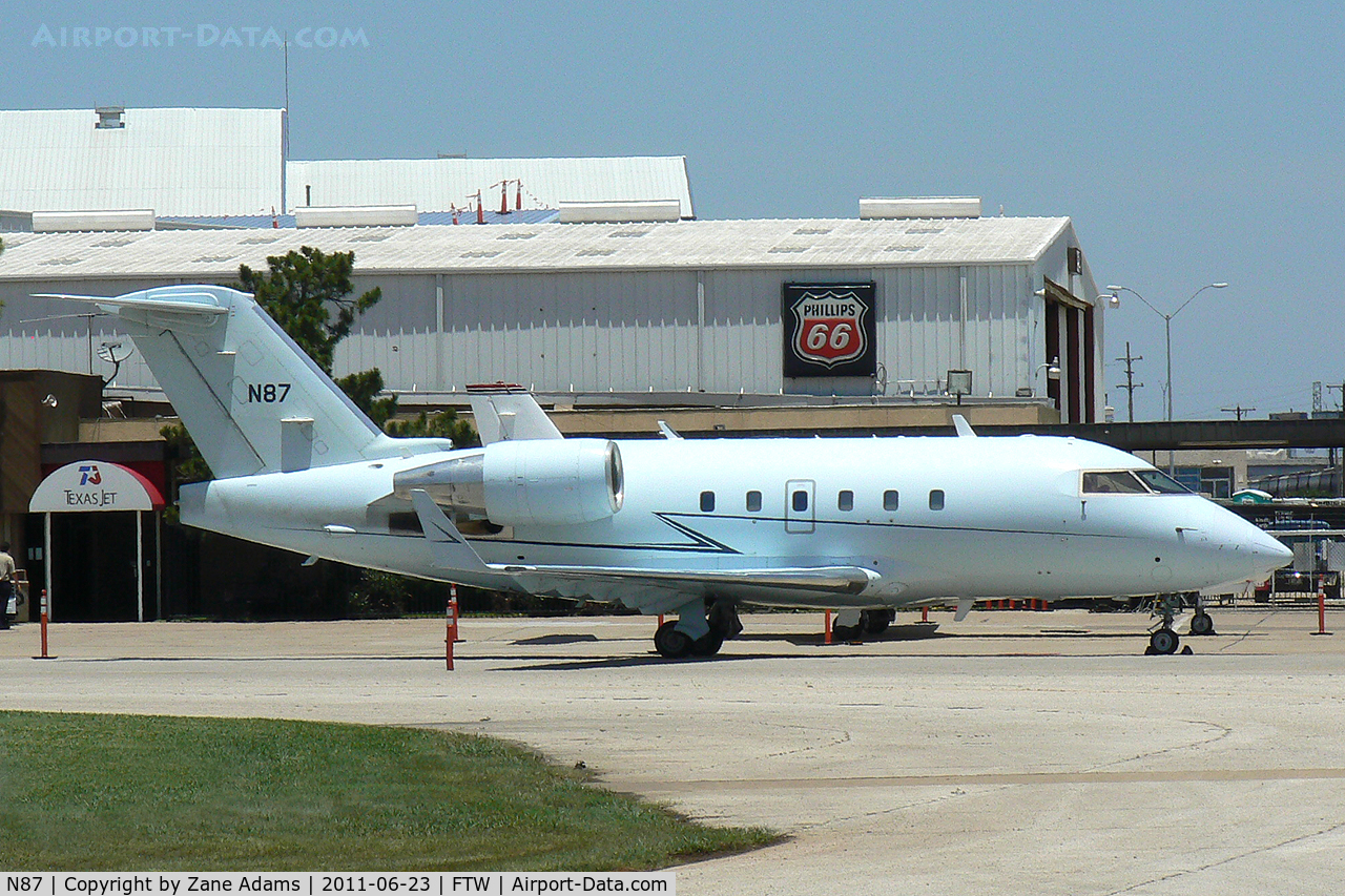 N87, 1995 Canadair Challenger 601-3R (CL-600-2B16) C/N 5190, FAA Canadair at Meacham Field - Fort Worth, TX