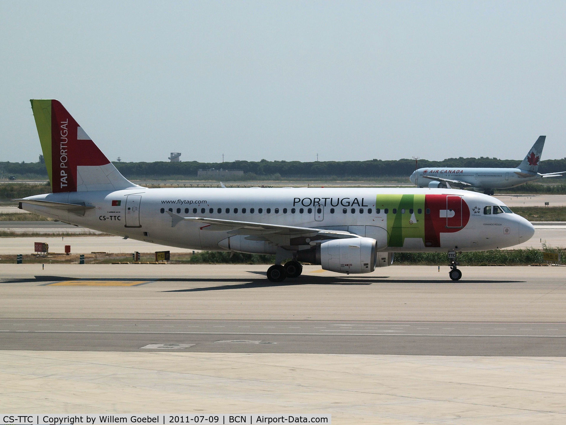 CS-TTC, 1997 Airbus A319-111 C/N 763, Arrival on Barcelona Airport