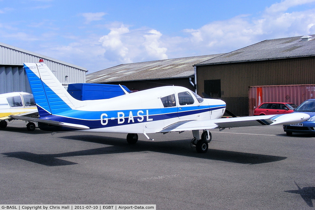 G-BASL, 1972 Piper PA-28-140 Cherokee F C/N 28-7325195, Turweston resident
