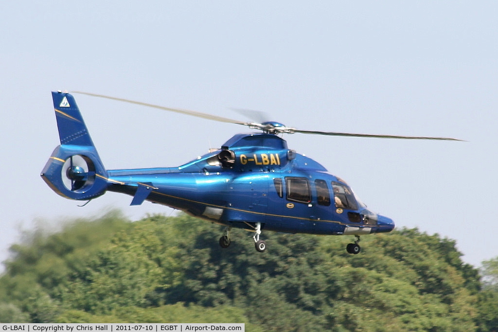 G-LBAI, 2003 Eurocopter EC-155B-1 C/N 6652, being used for ferrying race fans to the British F1 Grand Prix at Silverstone