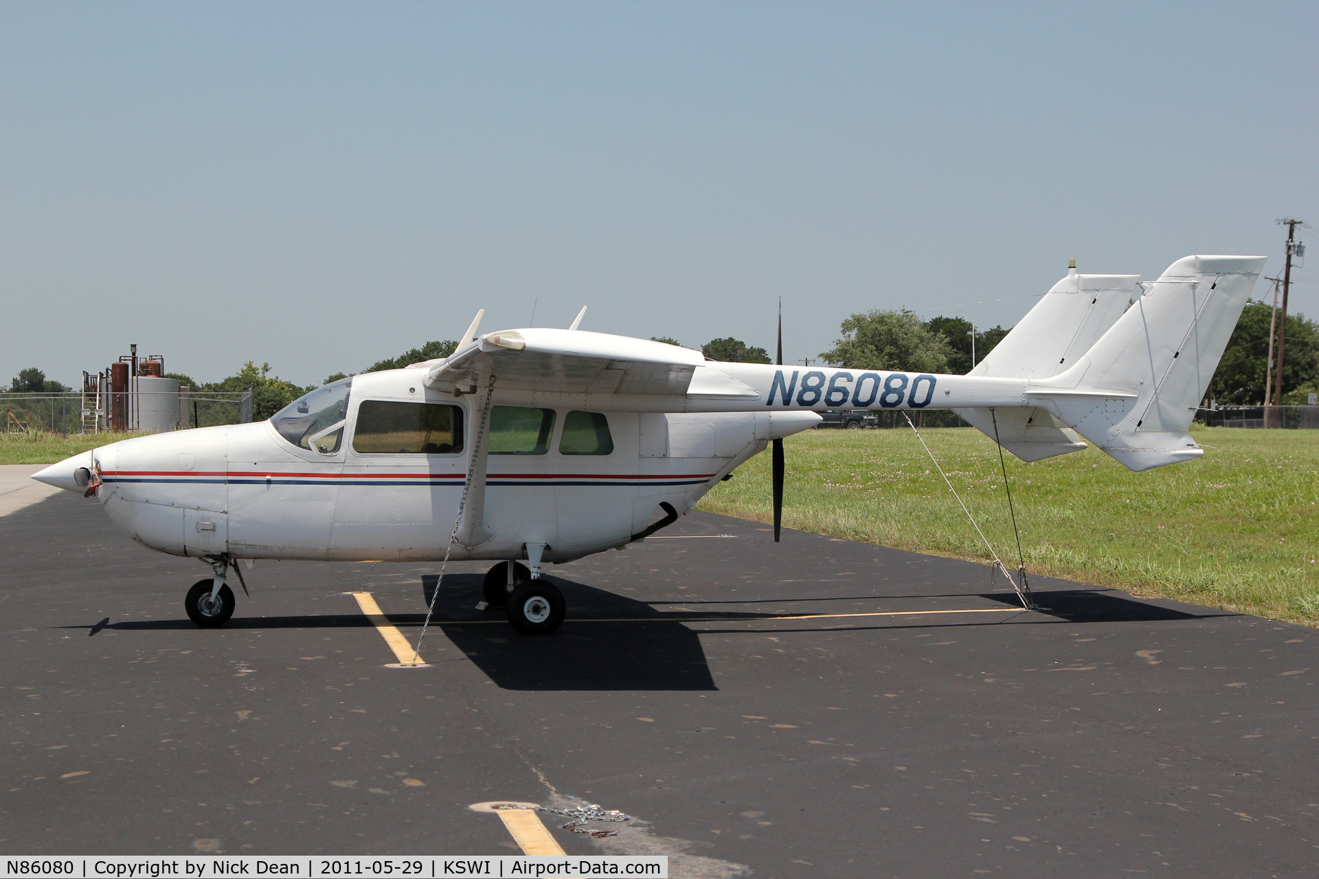 N86080, 1969 Cessna 337D Super Skymaster C/N 337-1069, KSWI/SWI