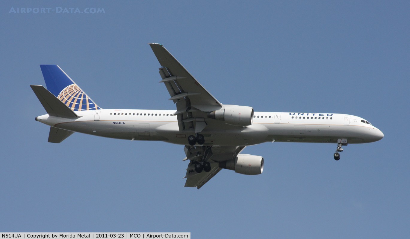 N514UA, 1990 Boeing 757-222 C/N 24839, United 757