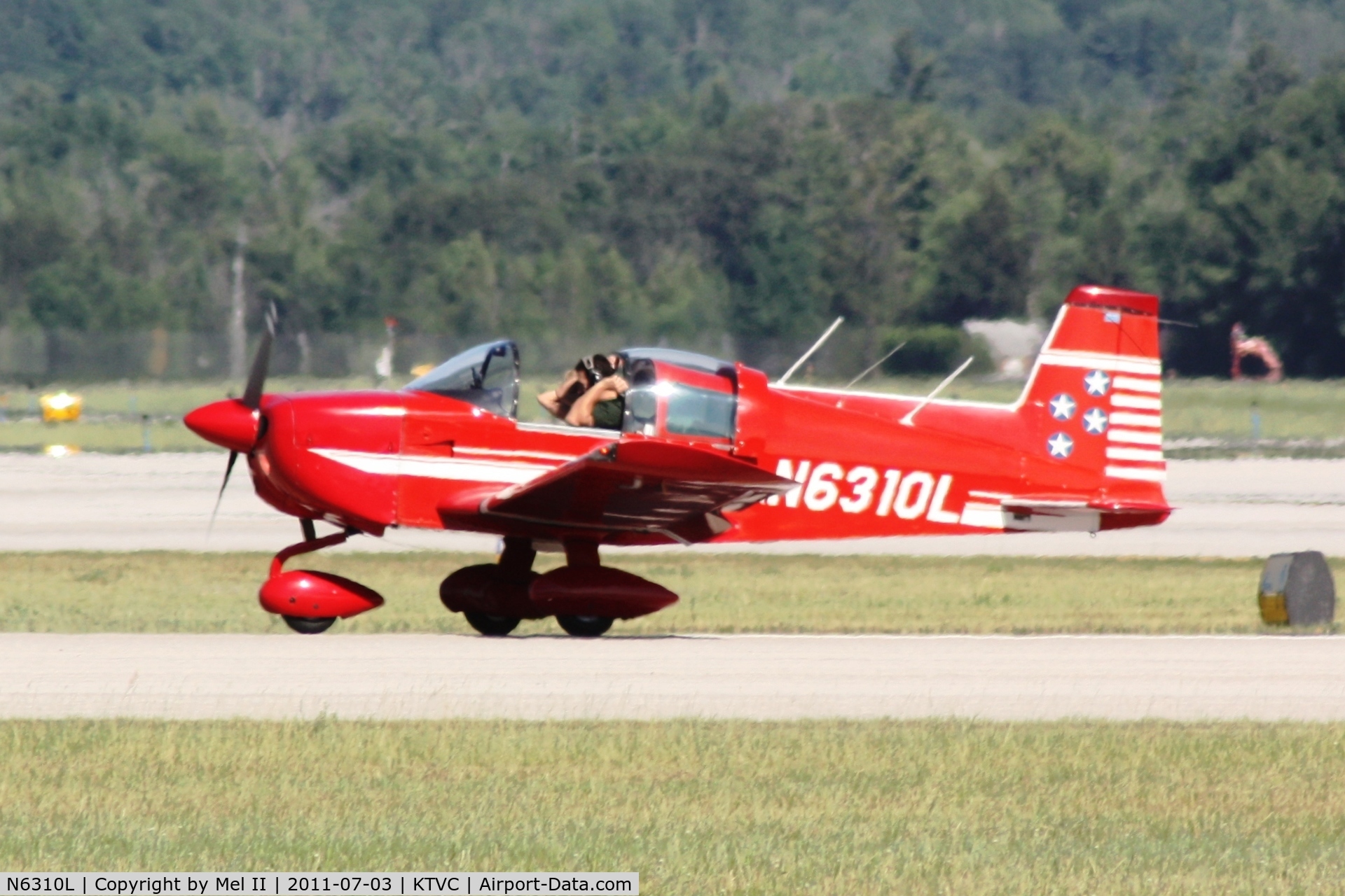 N6310L, 1971 American Aviation AA-1A Trainer C/N AA1A-0310, Landing RWY 36