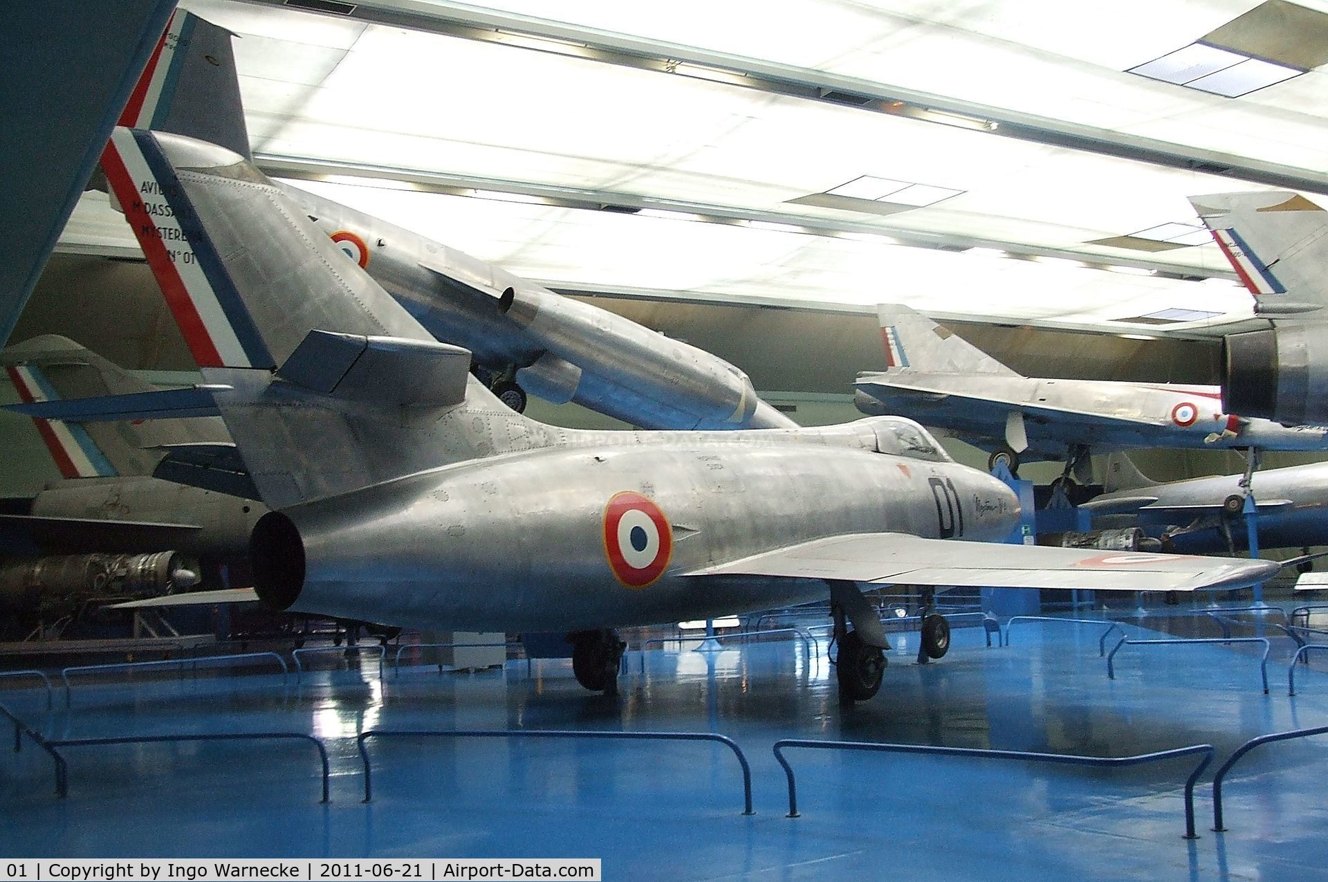 01, Dassault Mystere IVA C/N Not found 01, Dassault Mystere IV A prototype at the Musee de l'Air, Paris/Le Bourget