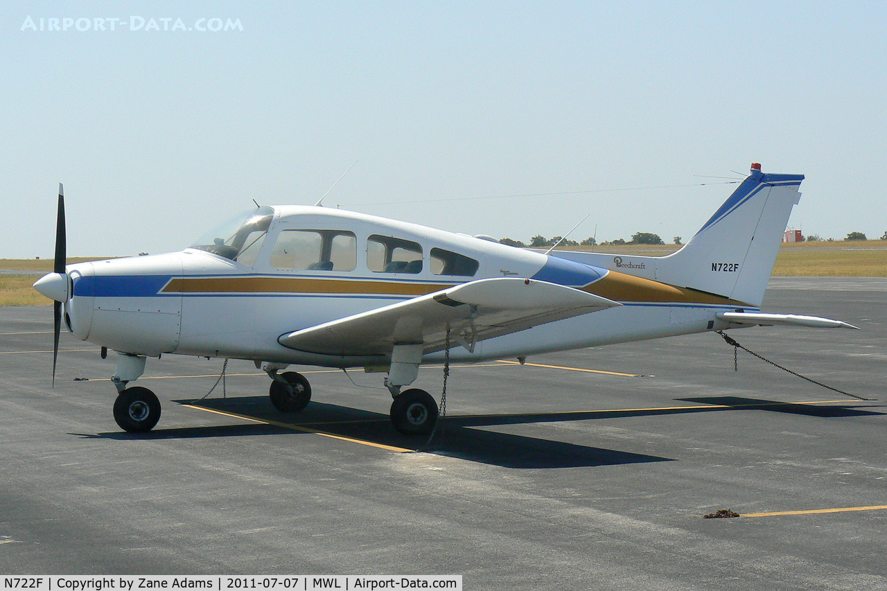 N722F, 1966 Beech A23A C/N M-981, At Mineral Wells, TX