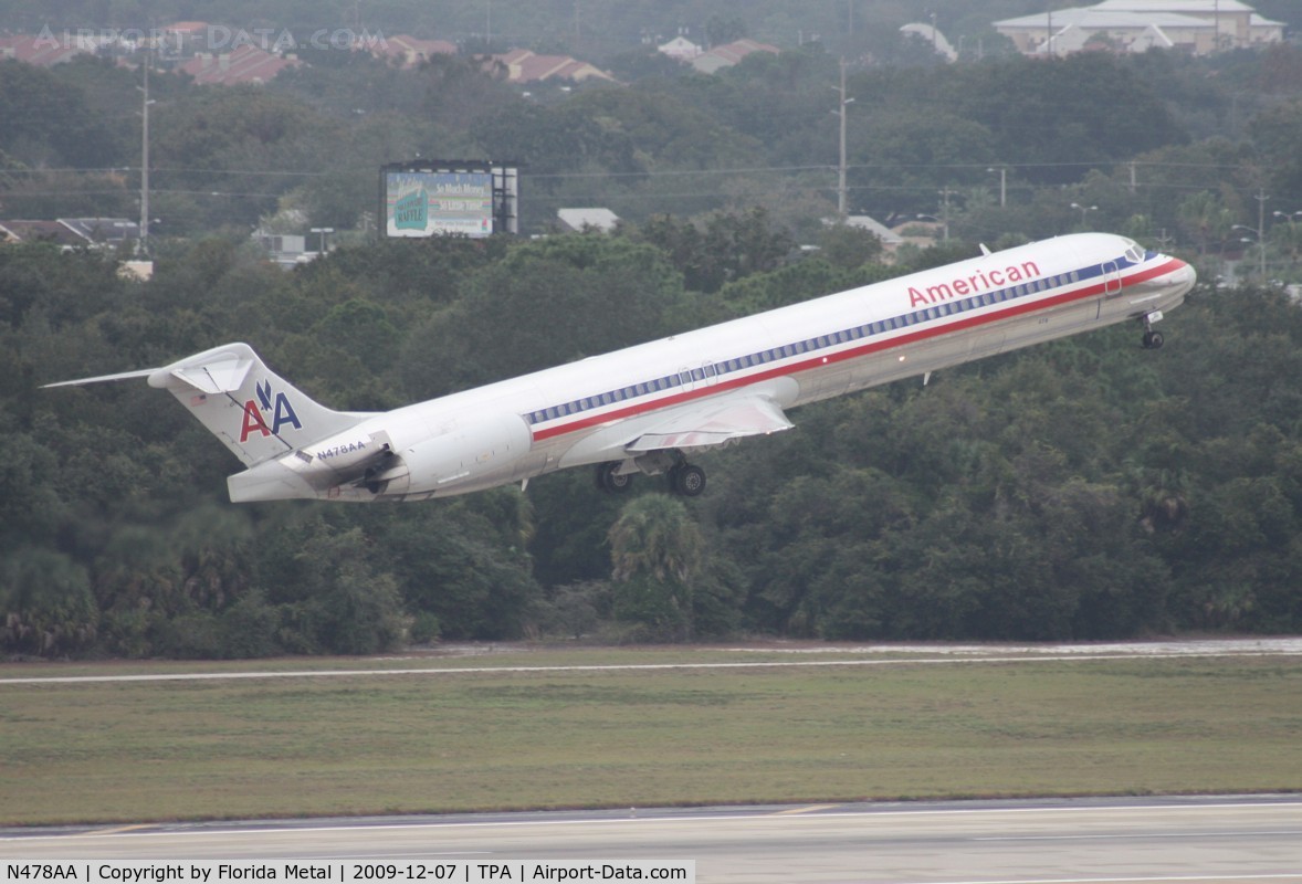 N478AA, 1988 McDonnell Douglas MD-82 (DC-9-82) C/N 49653, American MD-82
