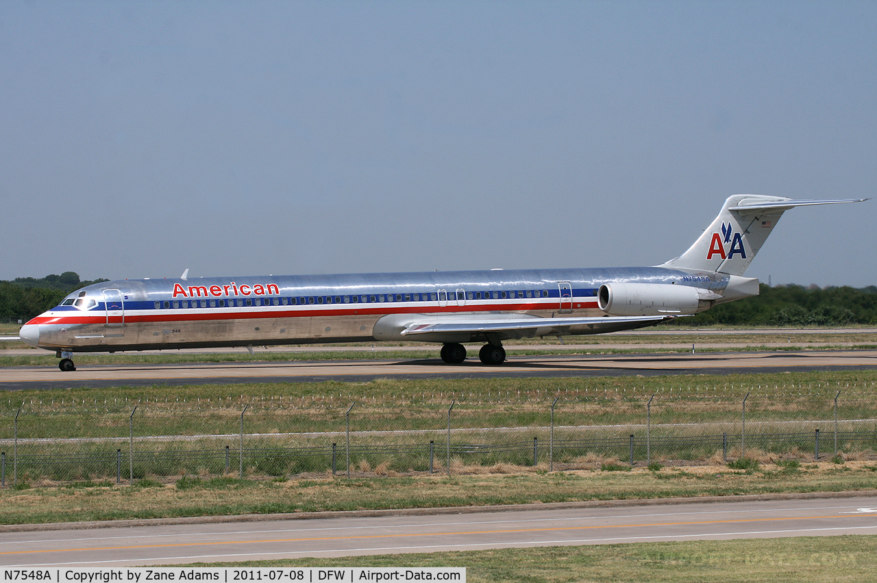 N7548A, 1991 McDonnell Douglas MD-82 (DC-9-82) C/N 53030, American Airlines at DFW Airprot