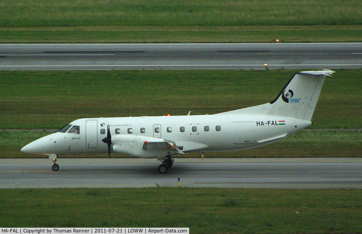HA-FAL, 1990 Embraer EMB-120 Brasilia C/N 120176, Budapest Aircraft Service Embraer EMB-120