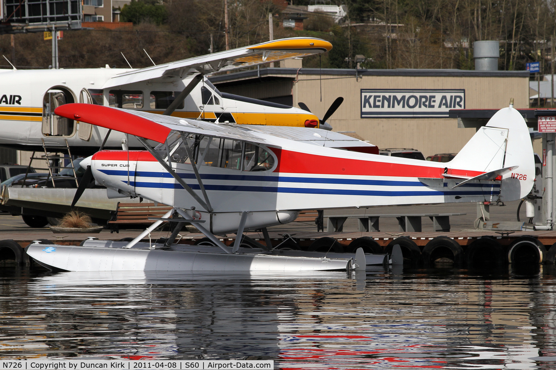 N726, 1982 Piper PA-18-150 Super Cub C/N 18-8309021, Nice Cub on floats