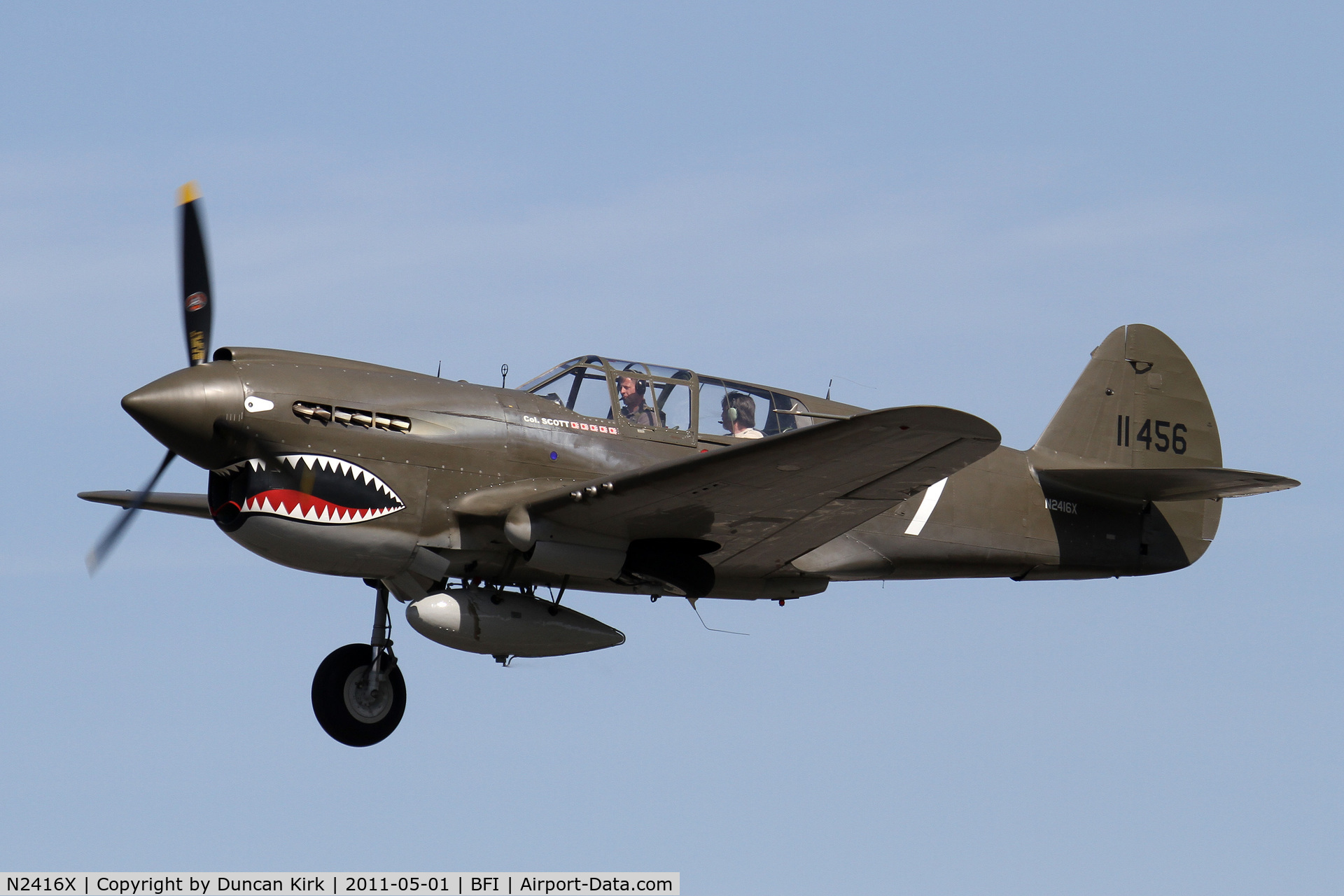 N2416X, Curtiss P-40E Warhawk C/N 16701, Nice Kittyhawk!