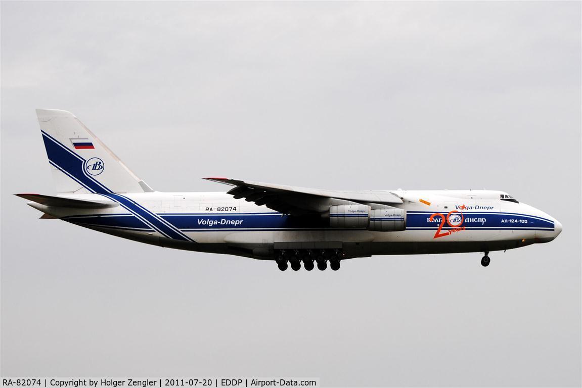 RA-82074, 1994 Antonov An-124-100 Ruslan C/N 9773051459142, Arrival from far west.....