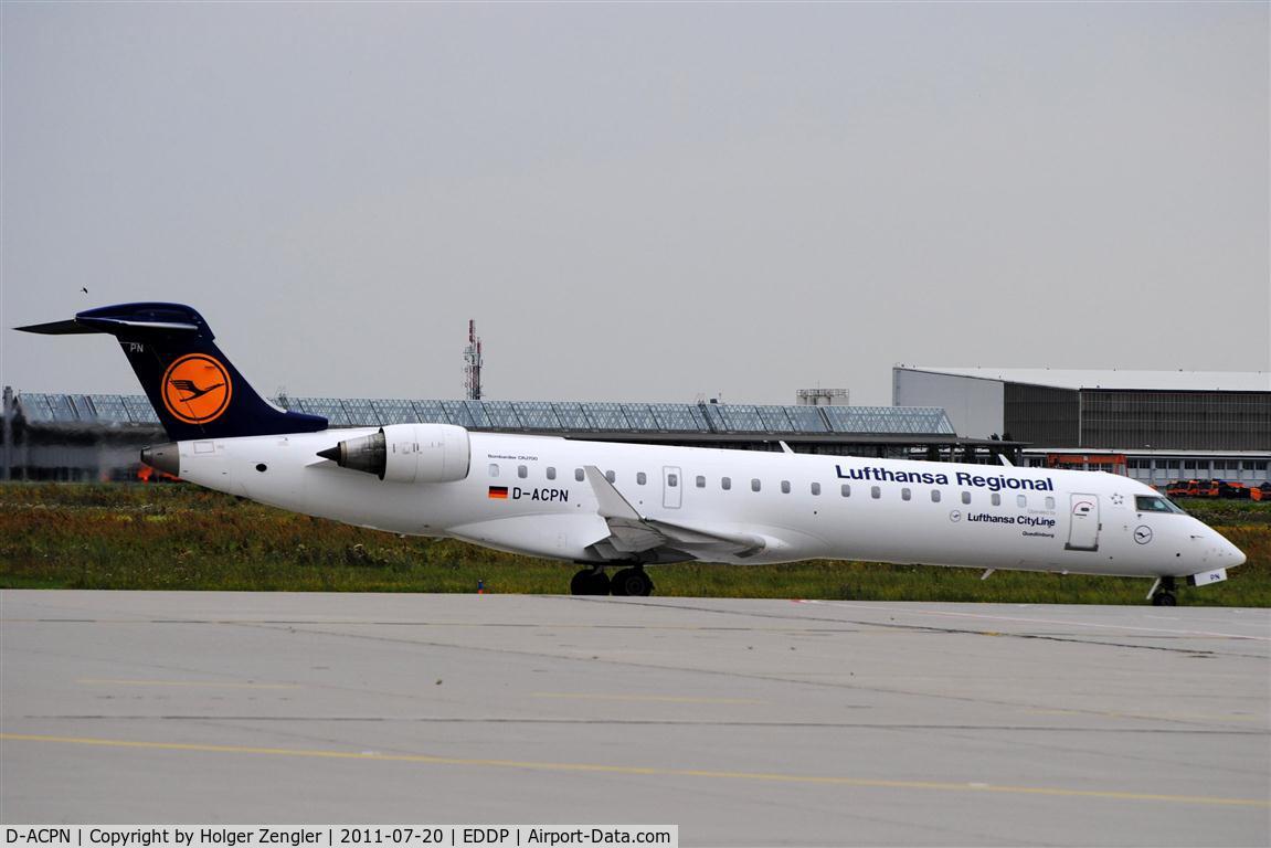 D-ACPN, 2003 Bombardier CRJ-701ER (CL-600-2C10) Regional Jet C/N 10083, Afternoon shuttle from DUS arrives on GAT