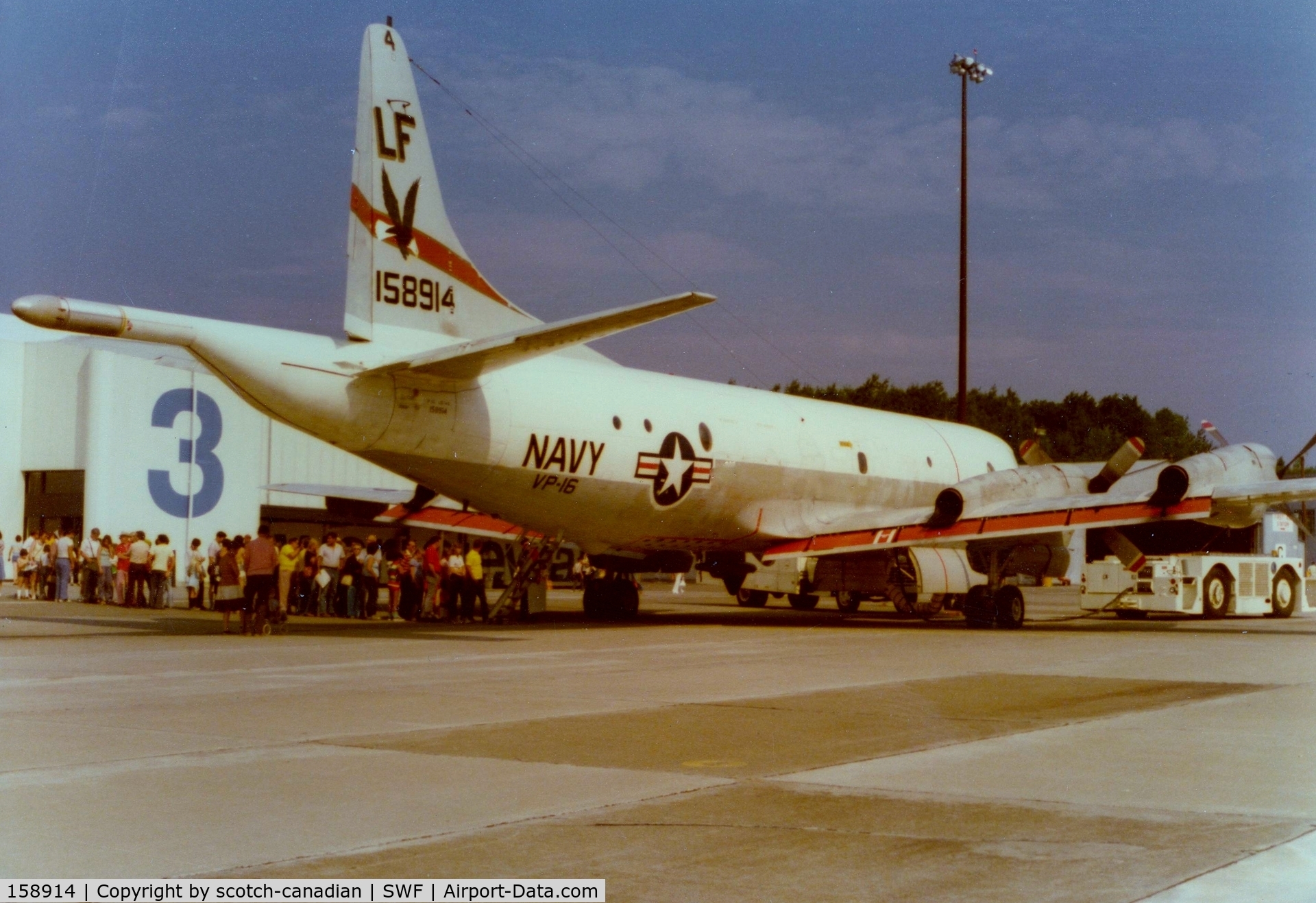 158914, Lockheed P-3C Orion C/N 285A-5586, Lockheed P-3C Orion SN: 158914 at Stewart International Airport, Newburgh, NY - circa 1970's