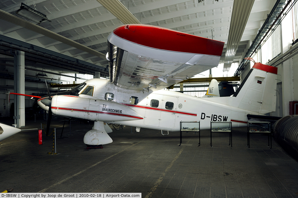 D-IBSW, Dornier Do-28D-1 Skyservant C/N 4033, ex TU Braunschweig now preserved in Wernigerode.
