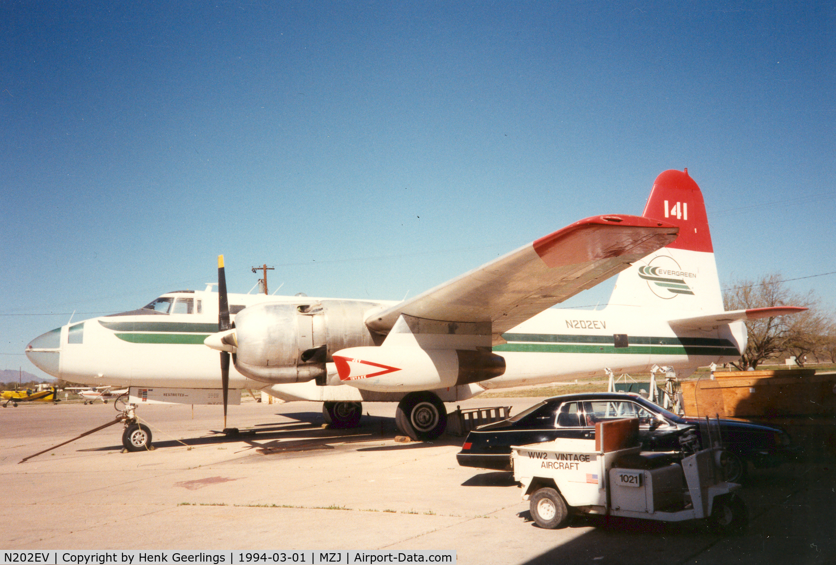 N202EV, 1954 Lockheed P2V-5F Neptune C/N 426-5383, Evergreen nr 141