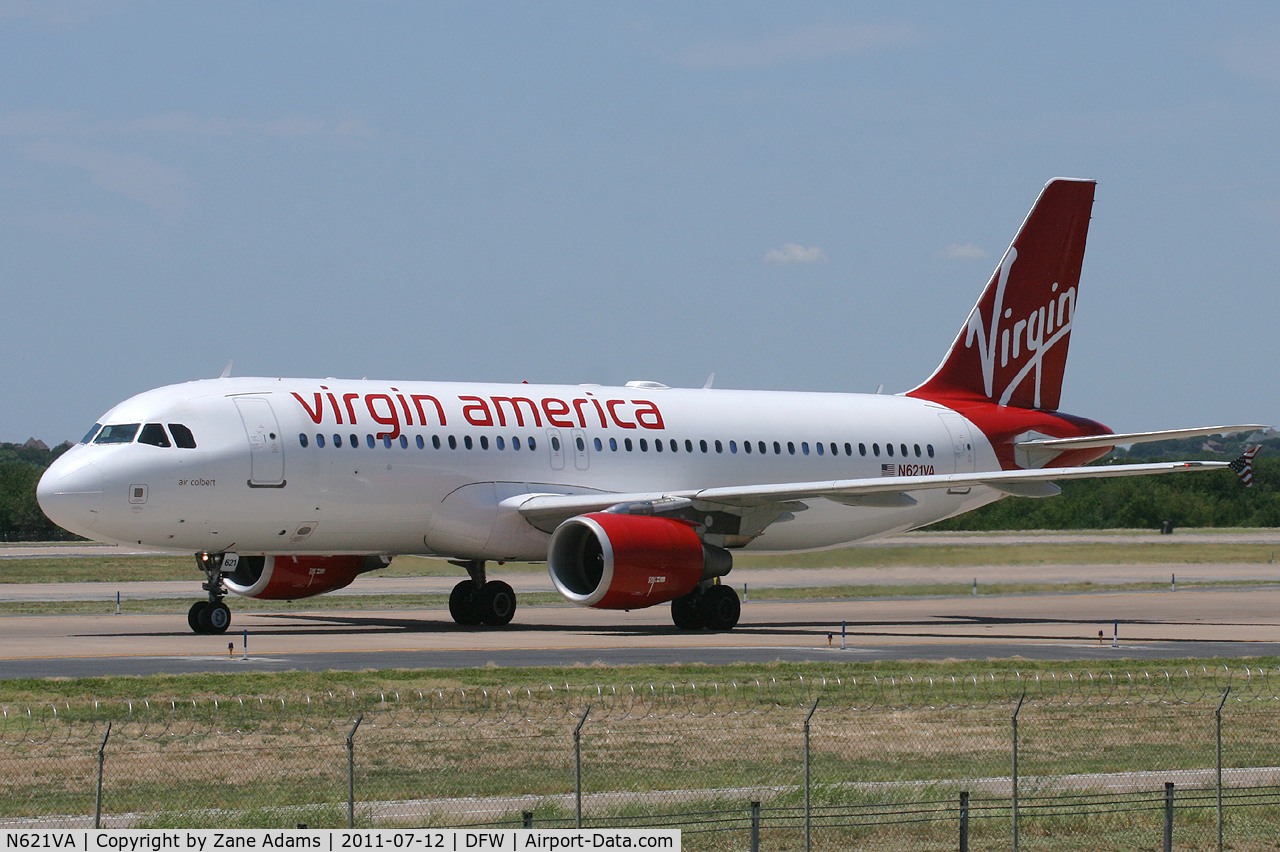 N621VA, 2005 Airbus A320-214 C/N 2616, Virgin America at DFW Airport