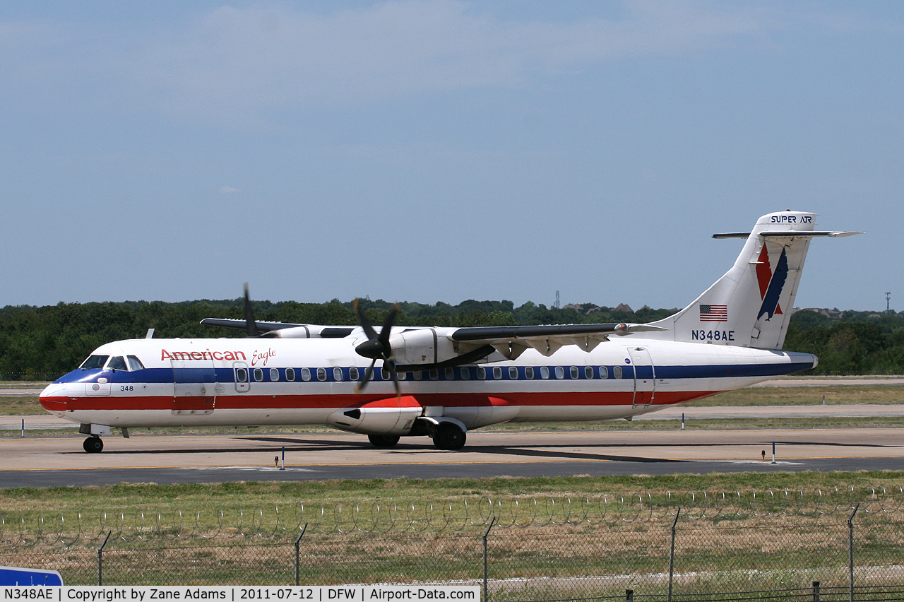 N348AE, 1993 ATR 72-212 C/N 349, American Eagle at DFW