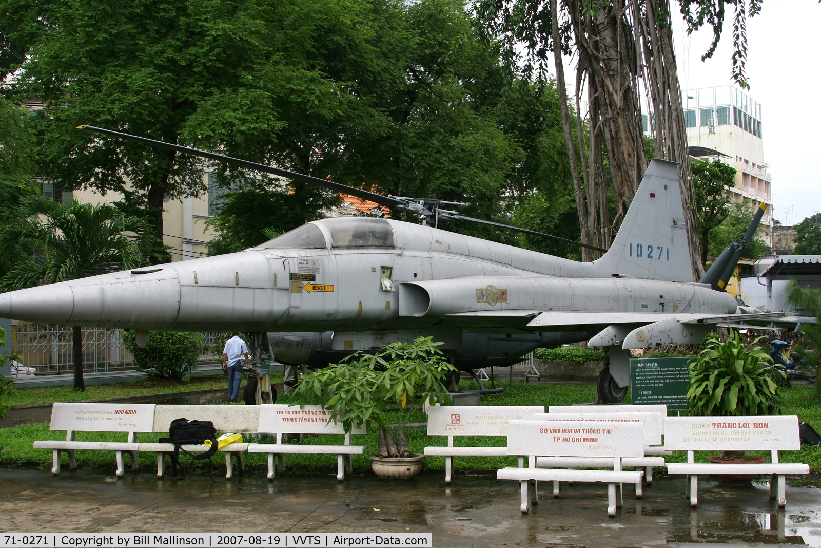 71-0271, 1971 Northrop F-5A Freedom Fighter C/N N.6541, neglected museum piece...off airport,  Ho Ch Minh City, Vietnam