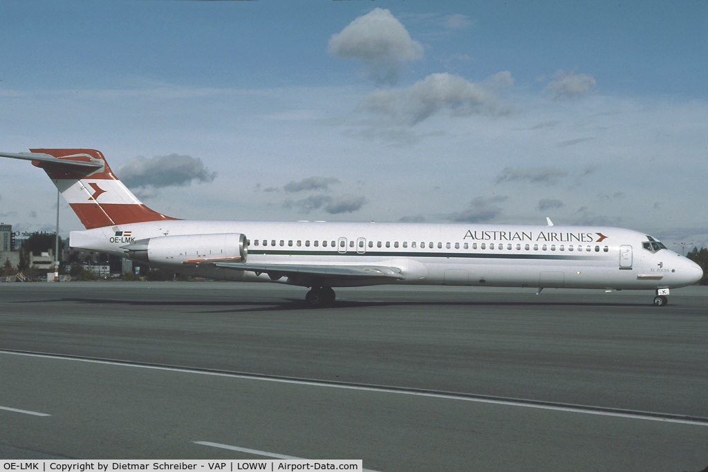 OE-LMK, 1987 McDonnell Douglas DC-9-87 C/N 49411, Austrian Airlines MD87