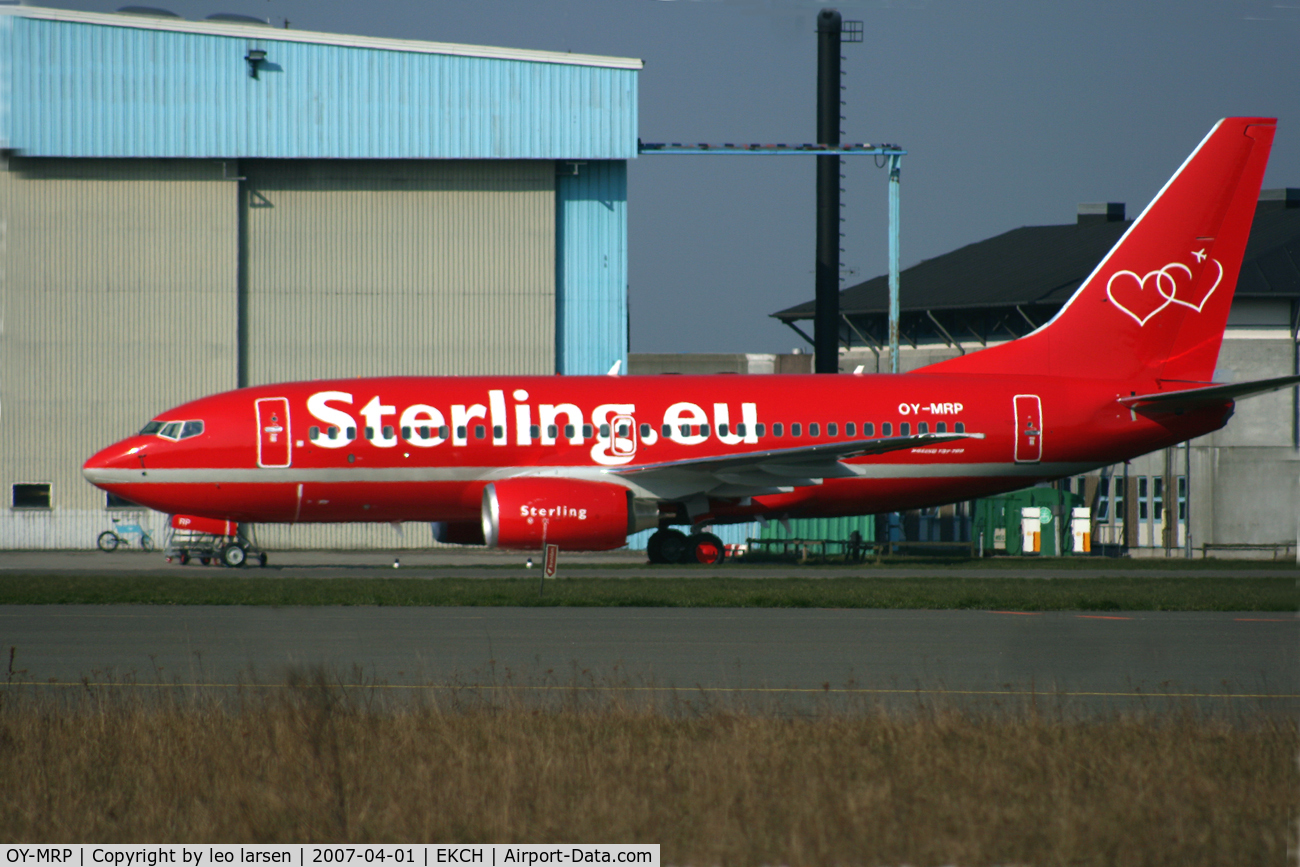 OY-MRP, 2007 Boeing 737-7K9 C/N 34401, Copenhagen Kastrup 1.4.07