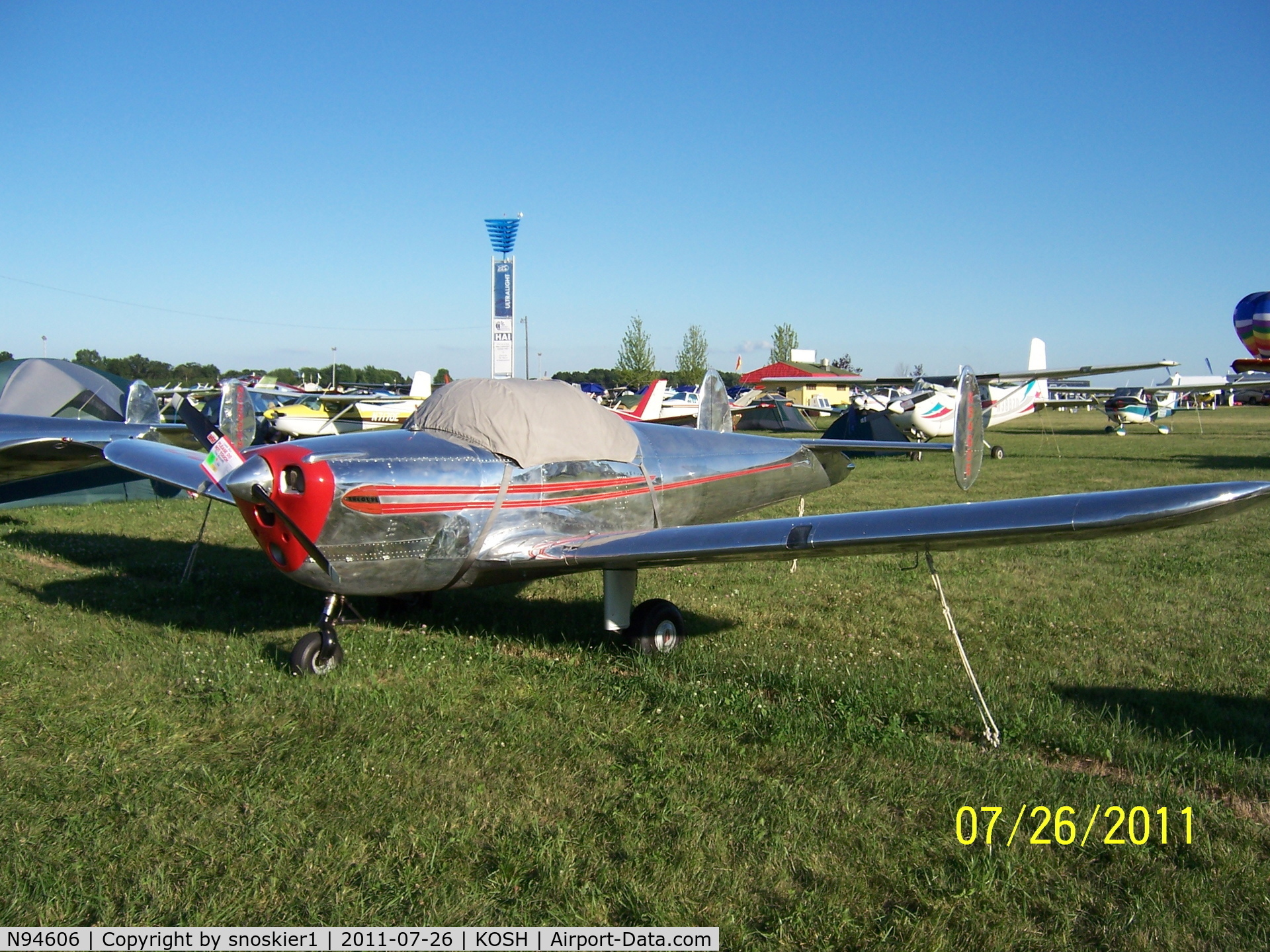 N94606, 1947 Erco 415C Ercoupe C/N 4707, Aiventure 2011 ... on Ercoupe Alley
