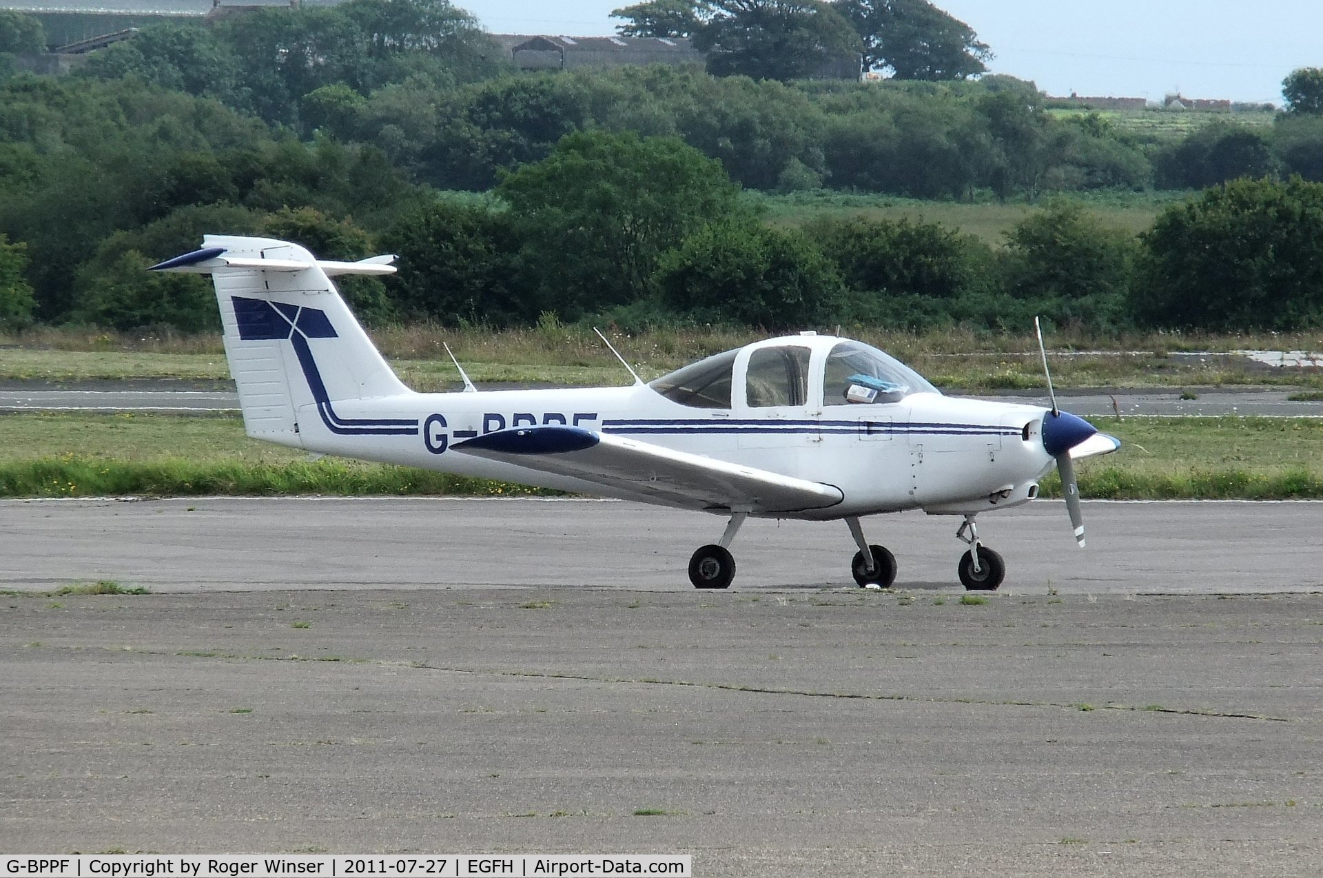 G-BPPF, 1979 Piper PA-38-112 Tomahawk Tomahawk C/N 38-79A0578, Visiting Piper Tomahawk.