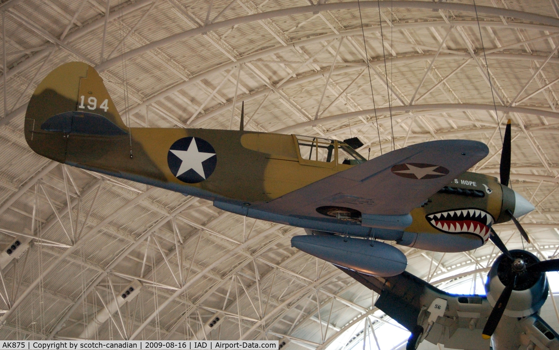 Aircraft AK875 (1942 Curtiss P-40E Kittyhawk 1A C/N 15349) Photo by ...