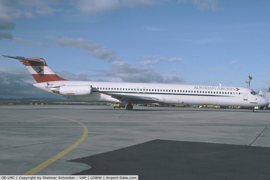 OE-LMC, 1986 McDonnell Douglas MD-82 (DC-9-82) C/N 49372, Austrian Airlines MD80